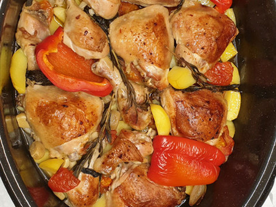Griechisches Huhn aus dem Ofen von mikeNL| Chefkoch