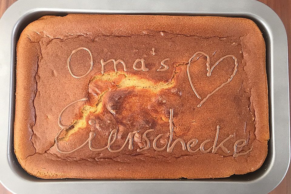 Eierschecke nach Omas Rezept ohne Boden Eierschecke nach Omas Rezept ohne Boden