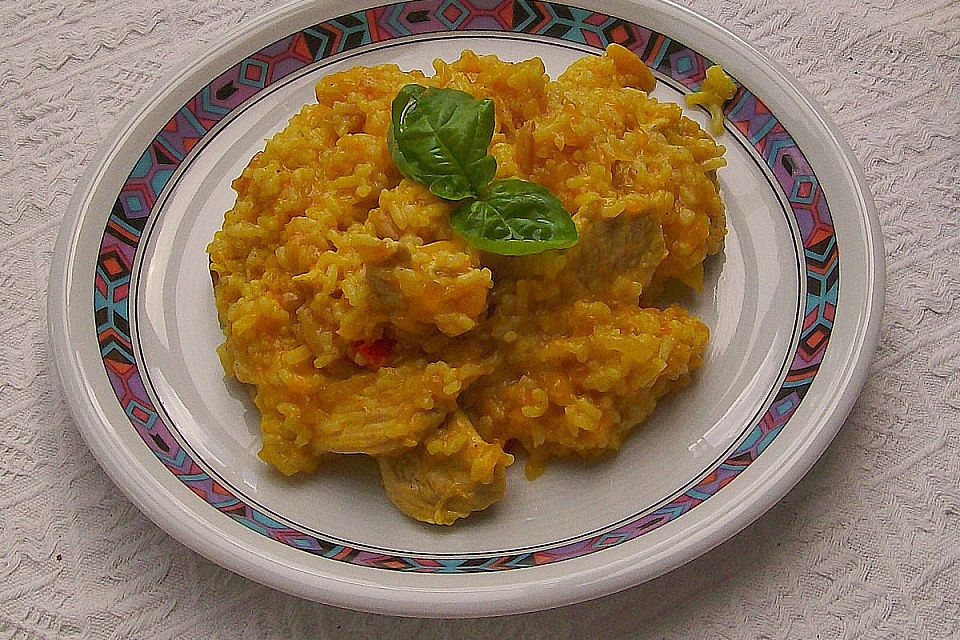 Kürbis-Orangen-Risotto