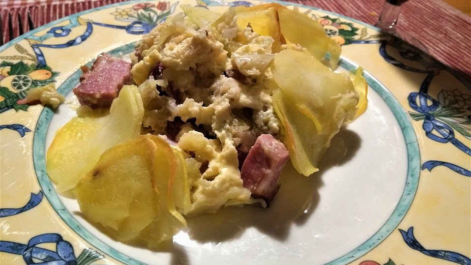 feuervogels Wirsing-Kartoffel-Auflauf mit Kassler von feuervogel feuervogels Wirsing-Kartoffel-Auflauf mit Kassler von feuervogel