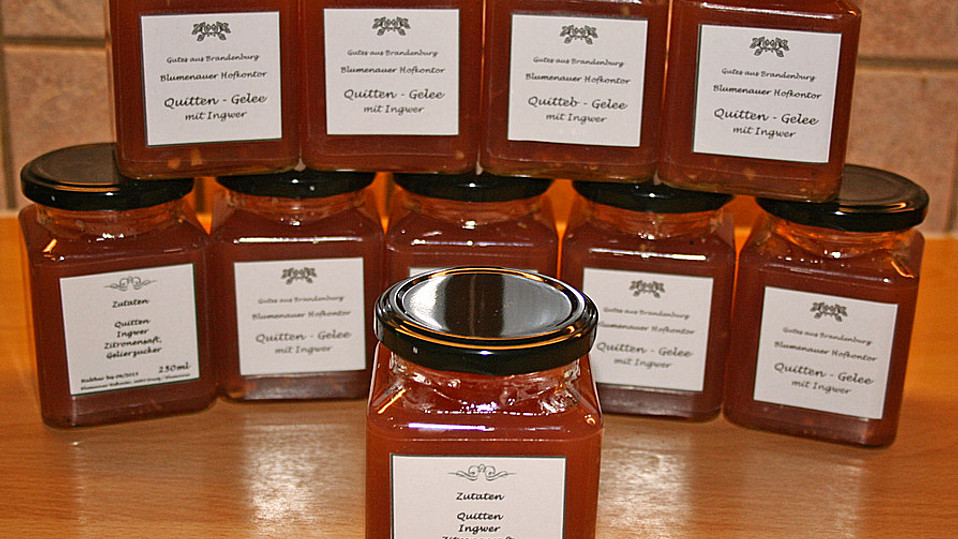 Quittengelee mit Ingwer von Photofeelings