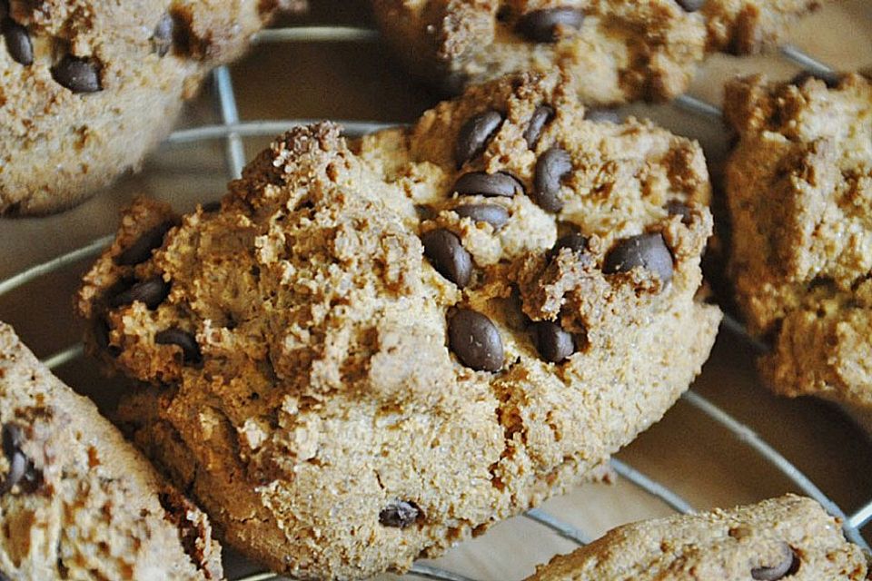 Große, matschige Chocolate Chip Cookies