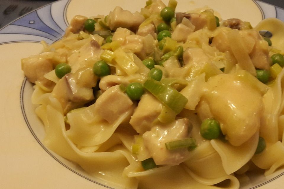 Tagliatelle in Lachs-Sahne Soße