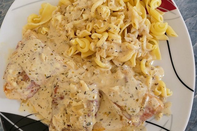 Kabeljau mit Parmaschinken in Zitronen-Sahnesoße von Iffy203| Chefkoch