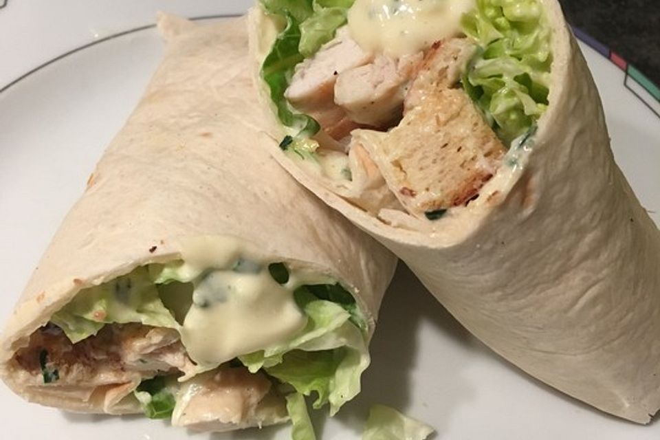 Cesar Salad-Wraps