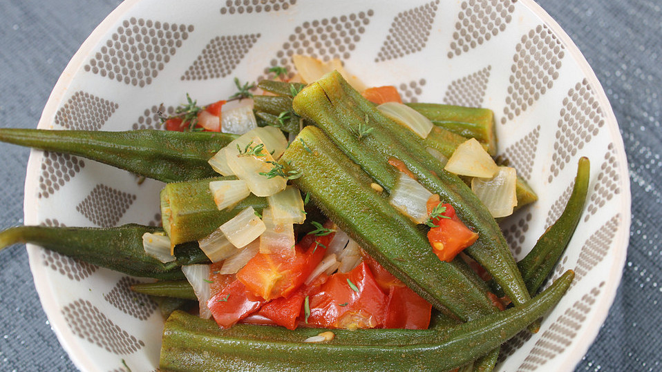 Pikantes Okra-Tomaten-Gemüse von Wuffi-Fan Pikantes Okra-Tomaten-Gemüse von Wuffi-Fan