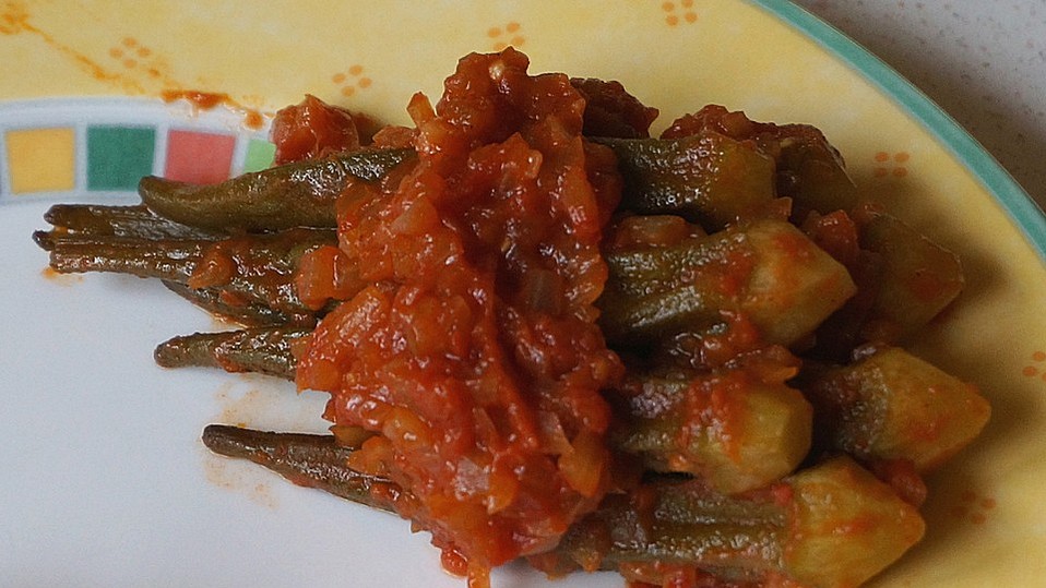 Pikantes Okra-Tomaten-Gemüse von Wuffi-Fan Pikantes Okra-Tomaten-Gemüse von Wuffi-Fan