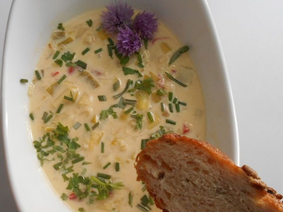 Käse-Lauch Suppe vegetarisch von njusza | Chefkoch