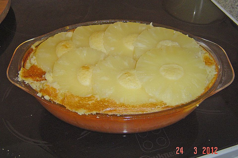 Grießauflauf mit Obst