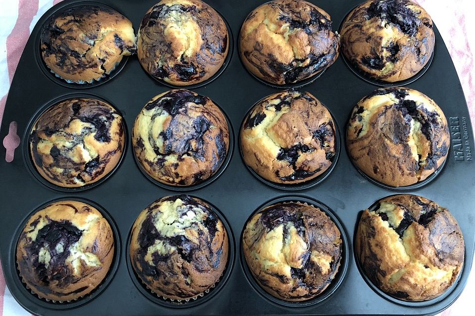 Blaubeer-Buttermilch Muffins