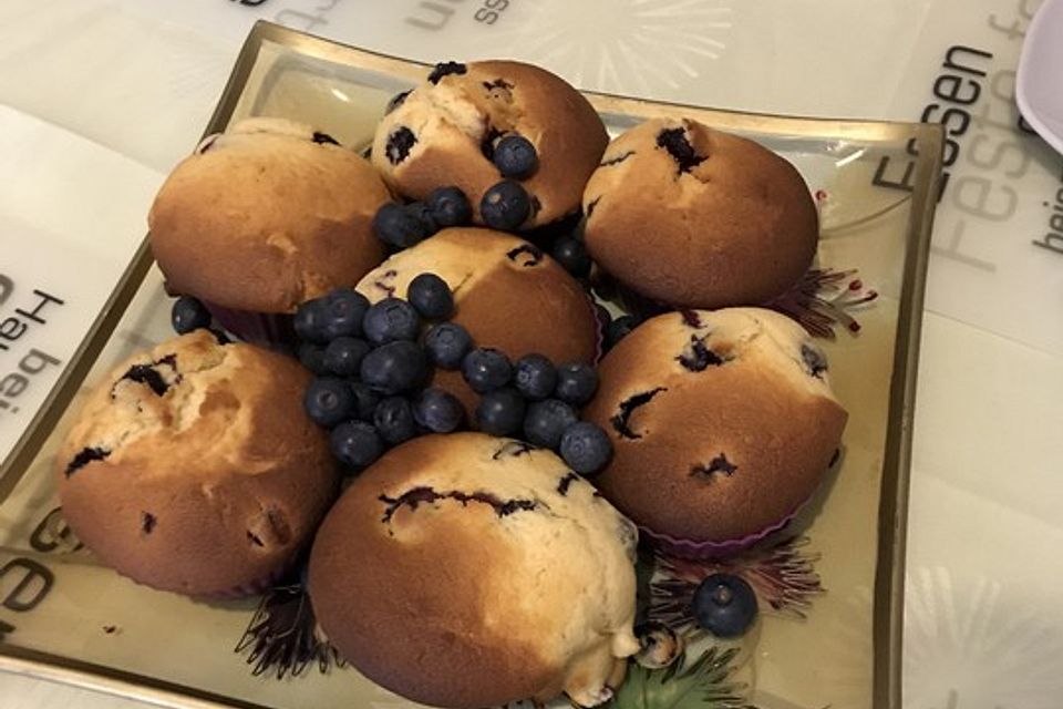 Blaubeer-Buttermilch Muffins