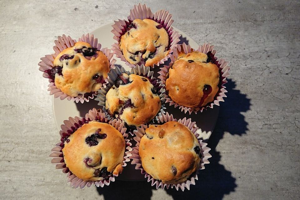 Blaubeer-Buttermilch Muffins