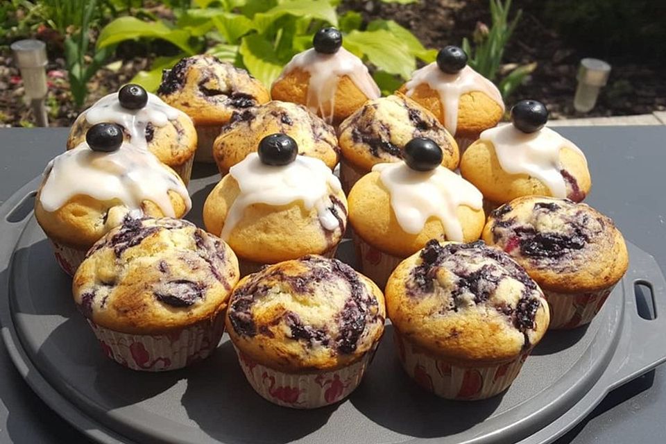 Blaubeer-Buttermilch Muffins