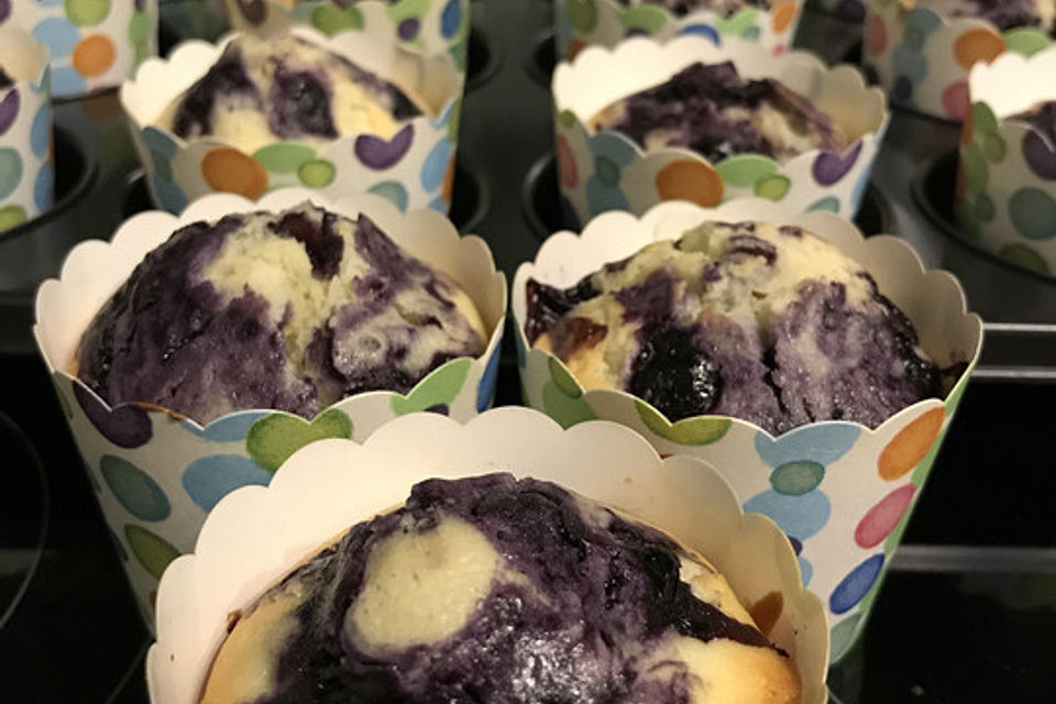 Blaubeer-Buttermilch Muffins