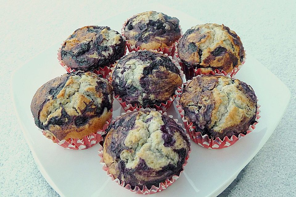 Blaubeer-Buttermilch Muffins