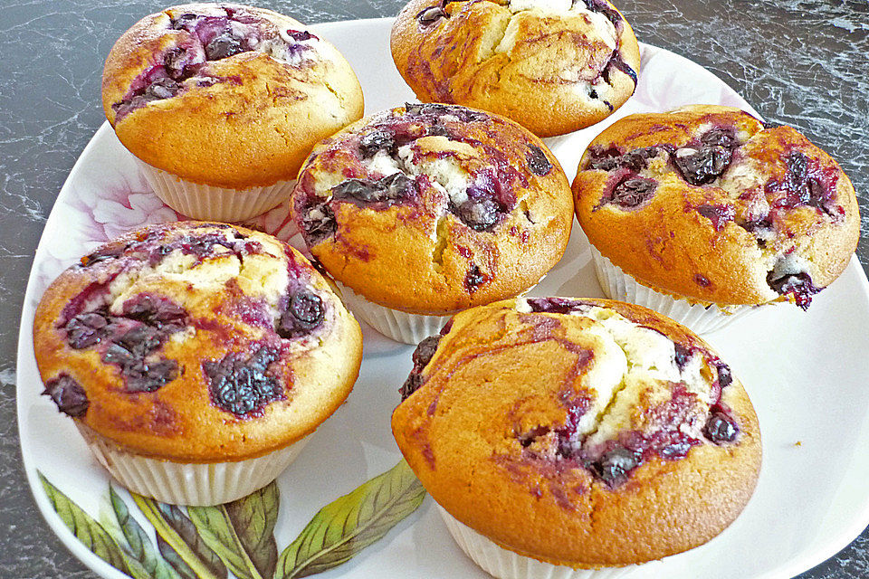 Blaubeer-Buttermilch Muffins