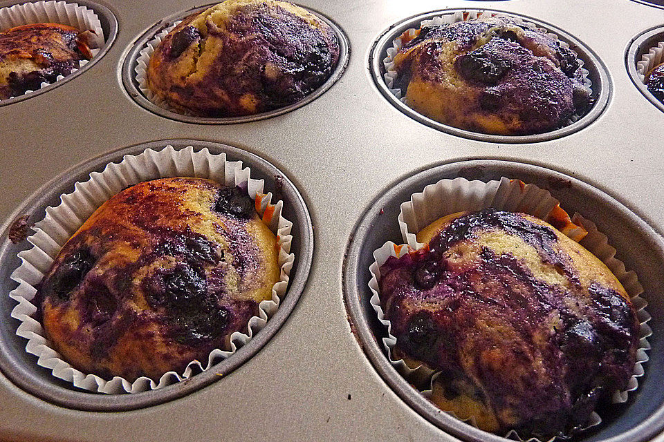 Blaubeer-Buttermilch Muffins