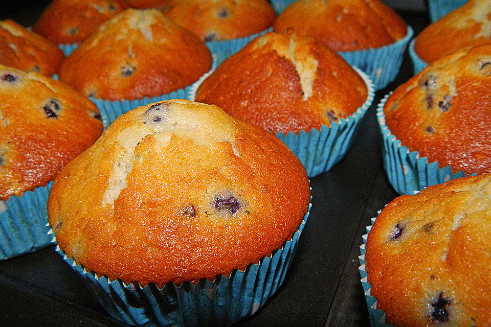 Blaubeer-Buttermilch Muffins