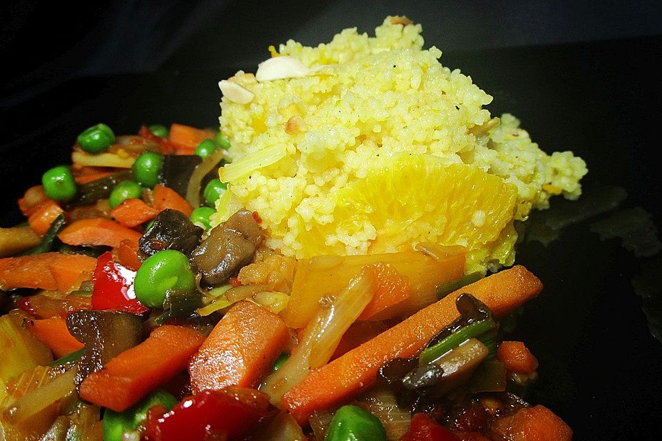 Orangen-Couscous