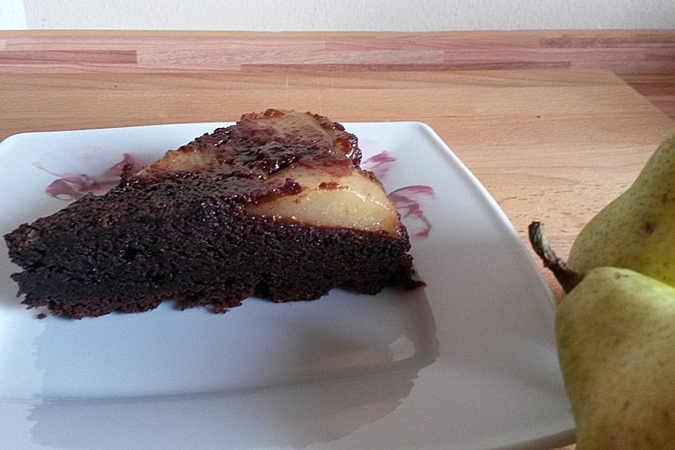 Schokoladen-Birnen-Kuchen