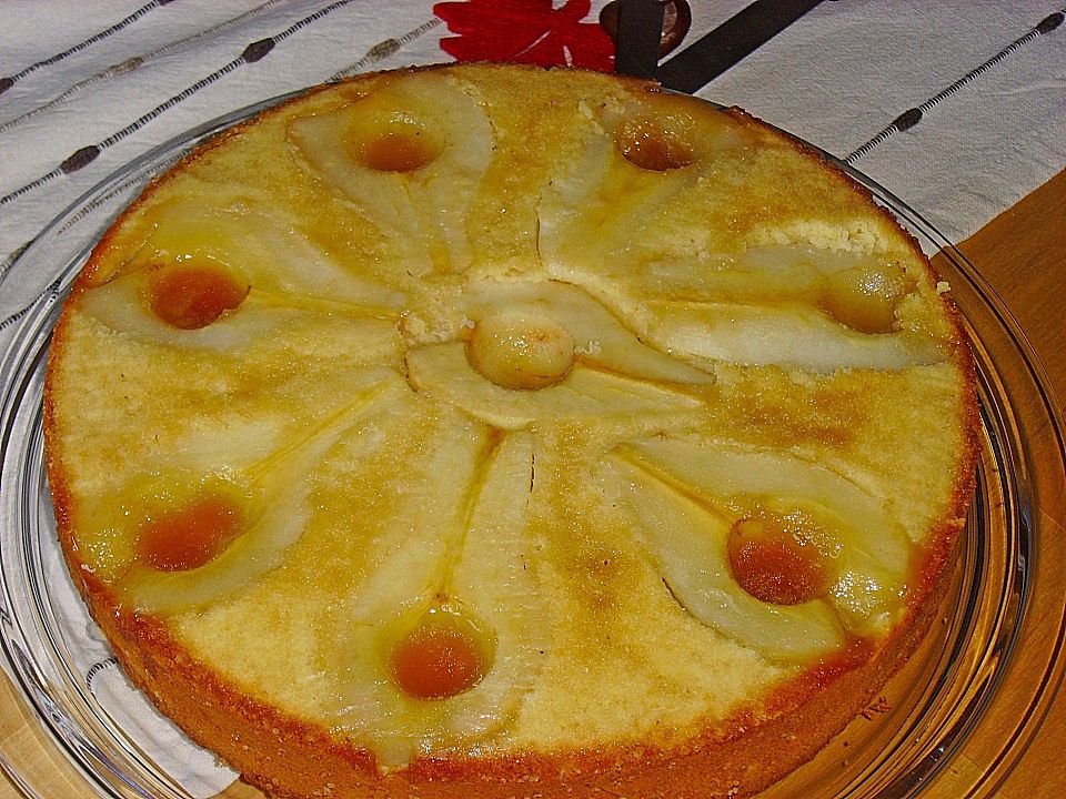 Gestürzter Birnen-Marzipan-Kuchen von Aurora1977| Chefkoch