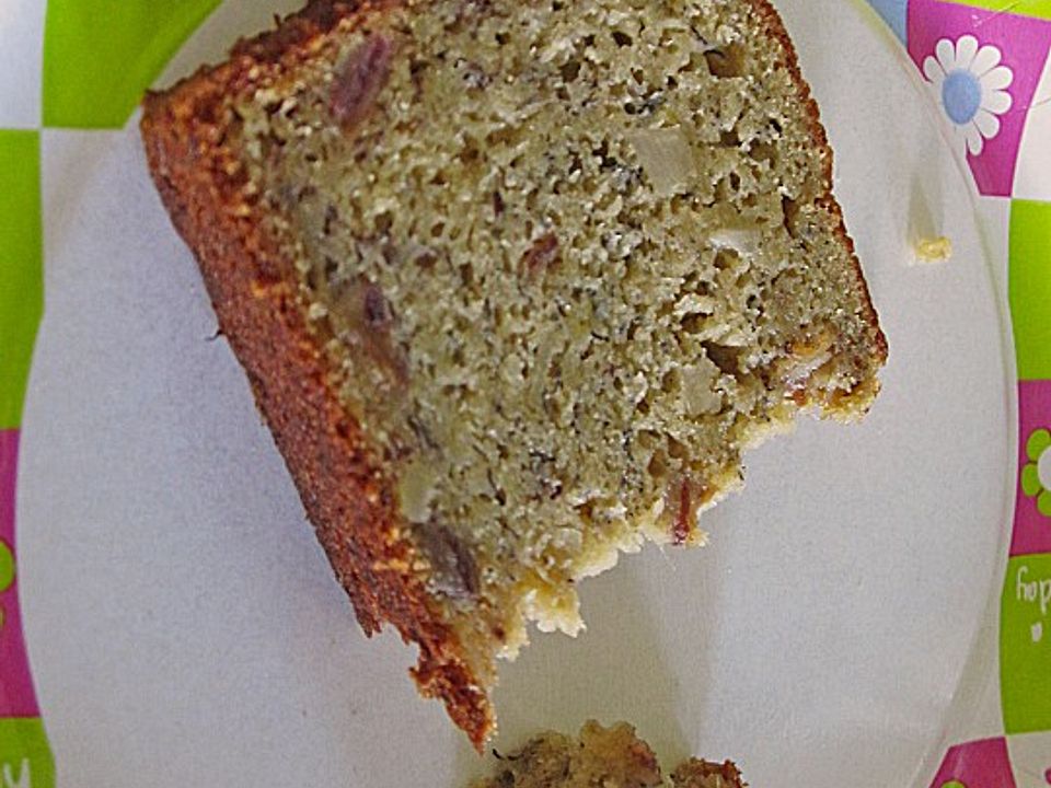 Bananenkuchen mit Datteln, Pecannüssen und Ahornsirup von ravens_right ...