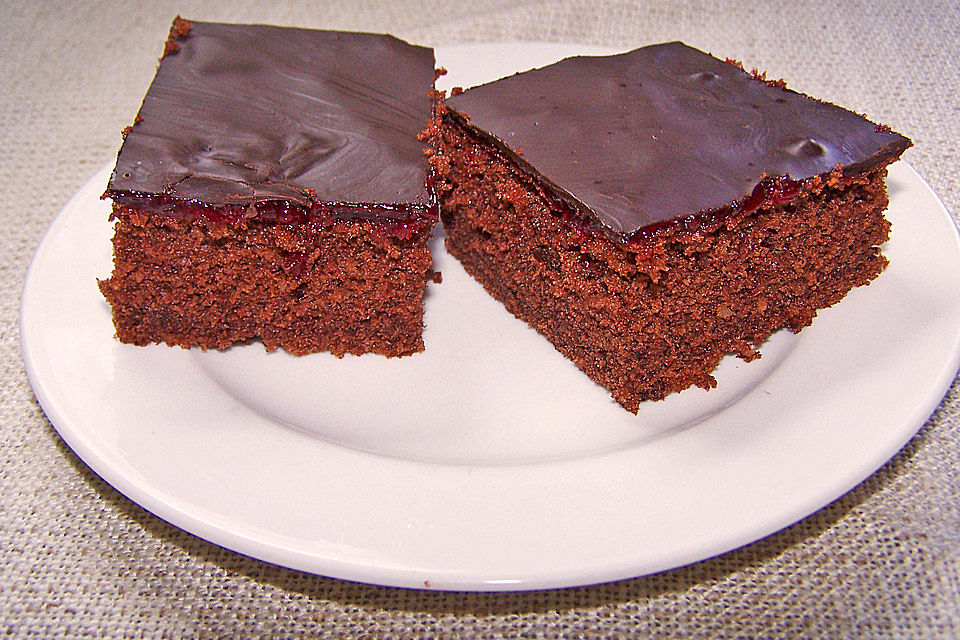 Sacherkuchen vom Blech Sacherkuchen vom Blech