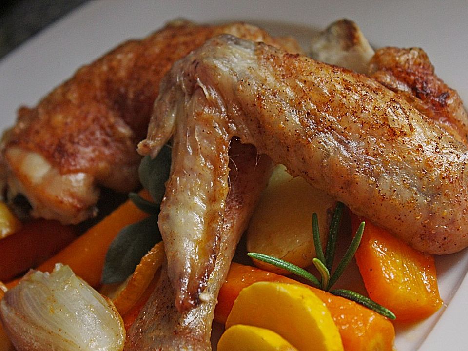 Hähnchen auf Gemüsebett von Monika| Chefkoch