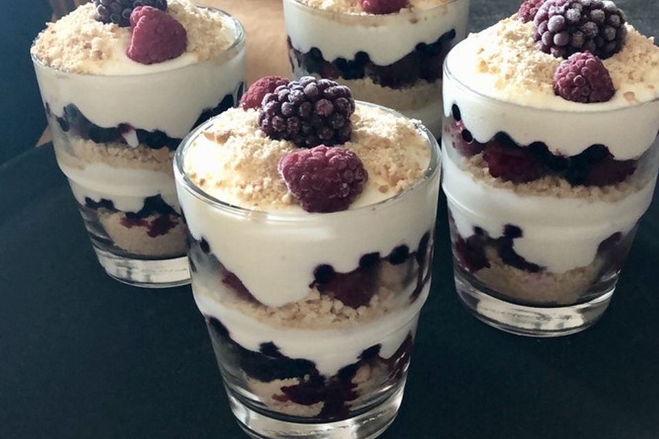 Cheesecake-Dessert im Glas