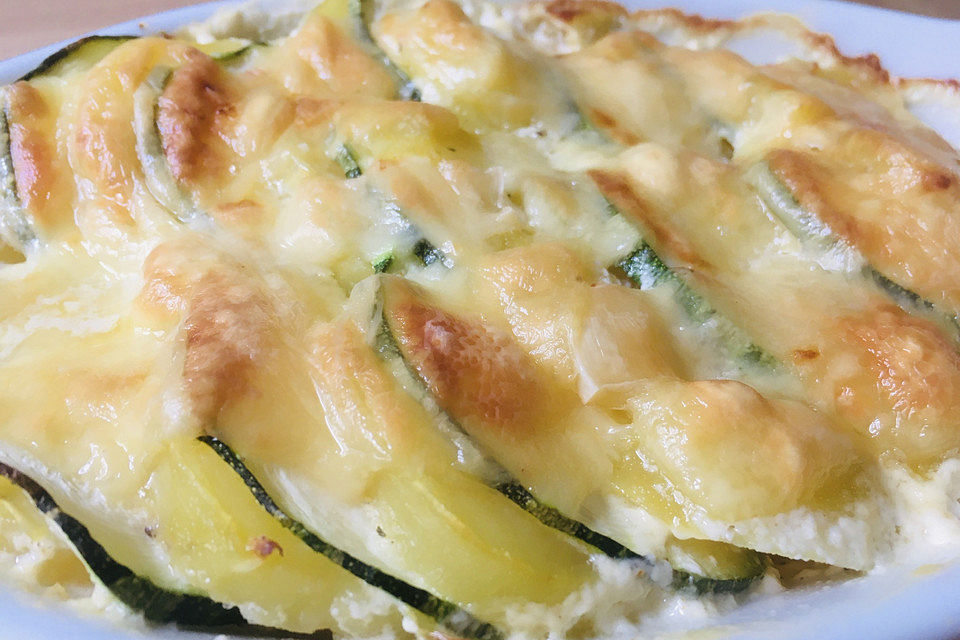 Kartoffel-Zucchini-Gratin