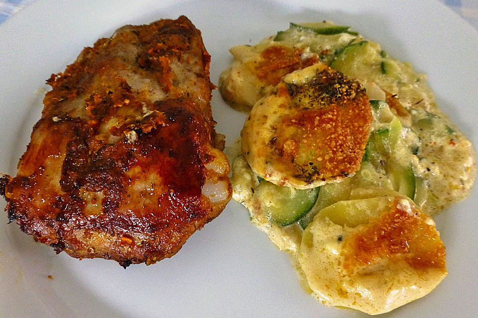 Kartoffel-Zucchini-Gratin