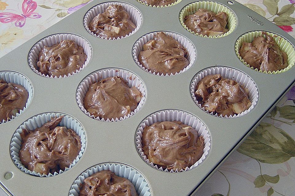 Apfel-Schoko-Muffins