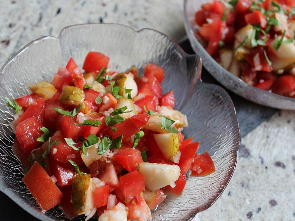 Pikanter Tomaten-Birnensalat von wunschkind60| Chefkoch