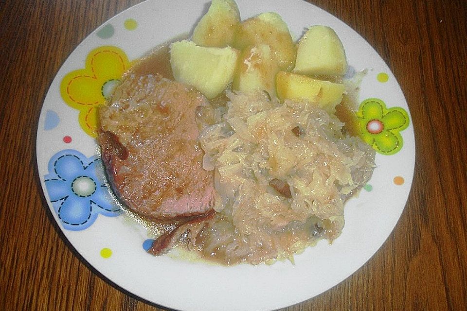 Kasselerbraten mit Sauerkraut