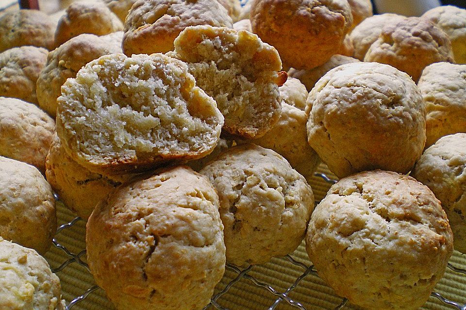 Apfel-Hafer Brötchen