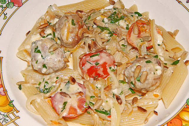 Penne mit Feta-Petersilien-Sauce von DiThomasO| Chefkoch Penne mit Feta-Petersilien-Sauce von DiThomasO| Chefkoch