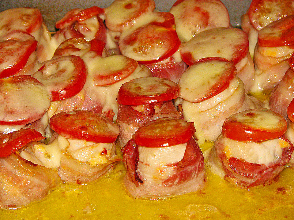 Putenröllchen mit Bratpaprika und Kartoffelpüree von DiThomasO| Chefkoch
