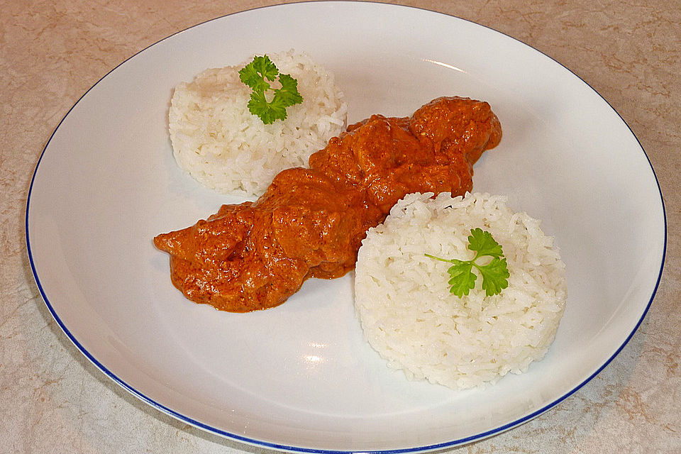 Indisches Butterhuhn Murgh Makhani