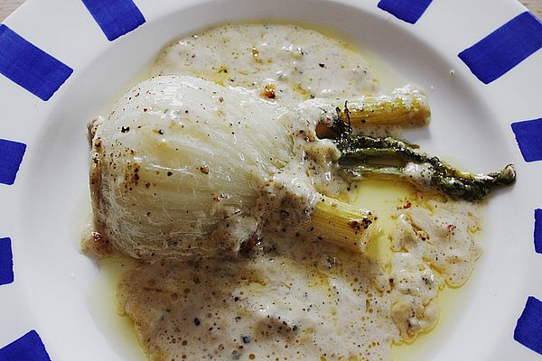 Fenchelknollen in würziger Sahnesauce