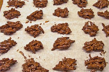 Pralinen: Weihnachtliche Schokosplitter
