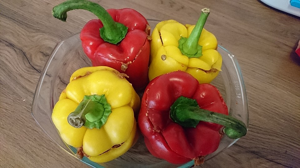 Paprikaschoten mit Linsenfüllung von miamarieta| Chefkoch