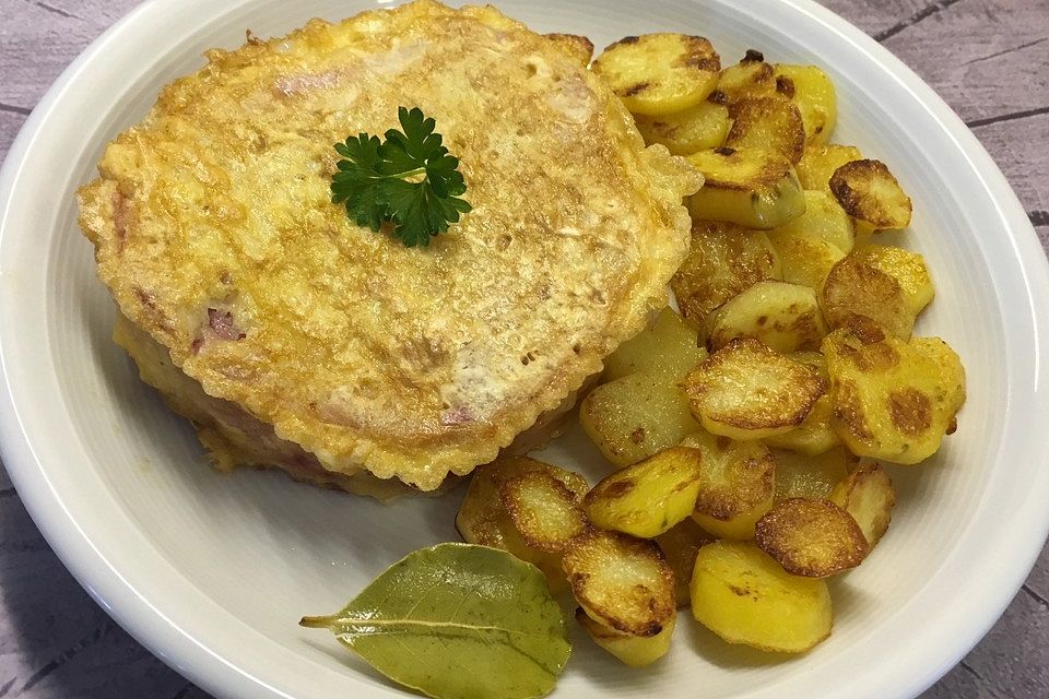 Deftige Bratkartoffeln von rohen Kartoffeln