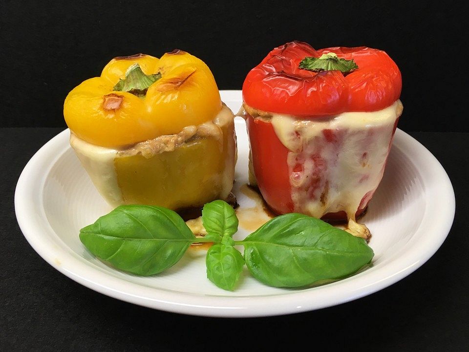 Gefüllte Paprika Mit Thunfisch Low Carb