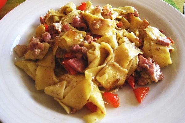 Bandnudeln mit Gemüse und Schinken von Herzchen2011 | Chefkoch