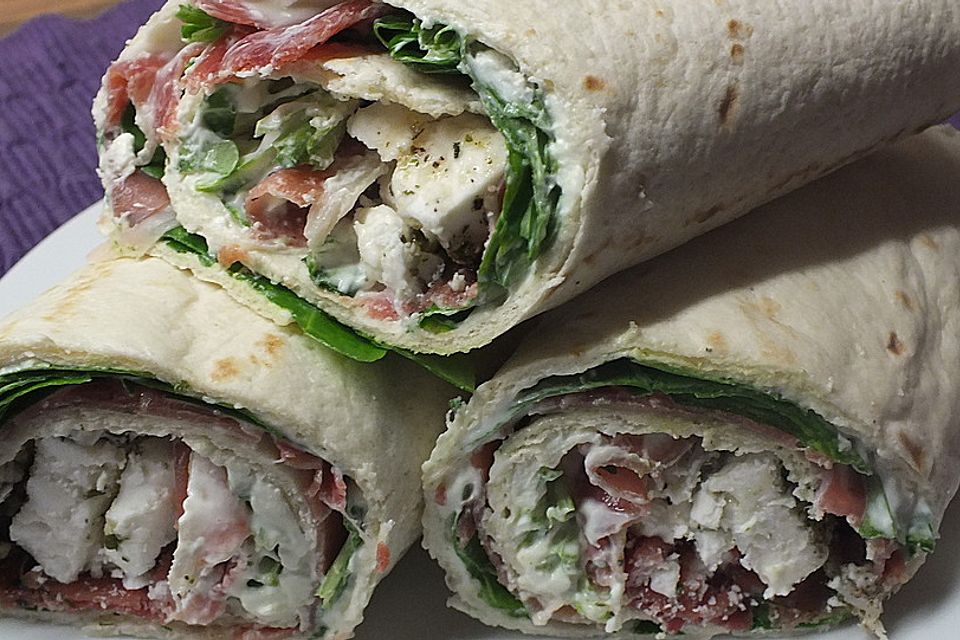 Serranoschinken Rucola Wrap