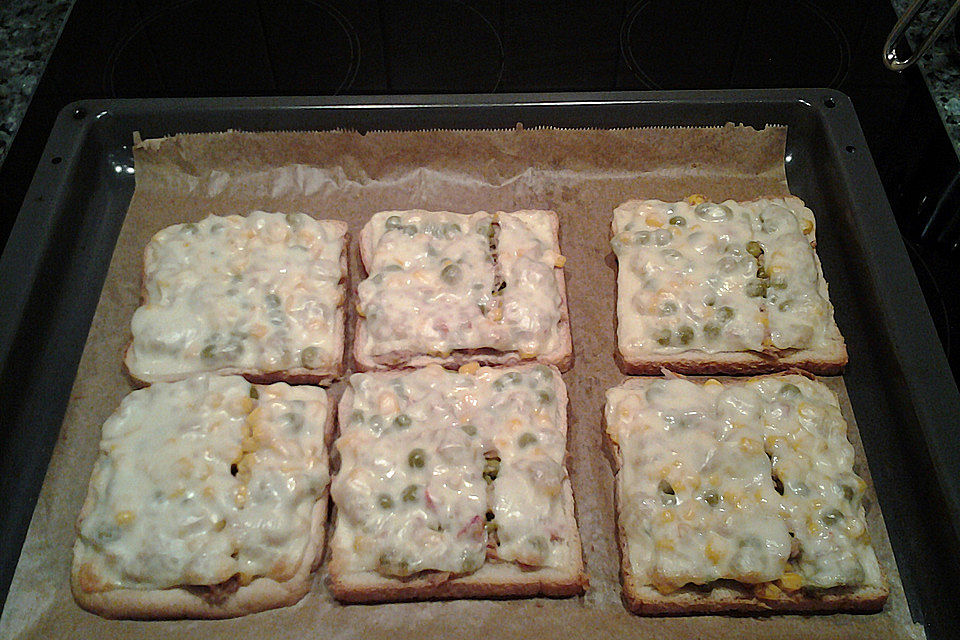 Thunfischtoast überbacken