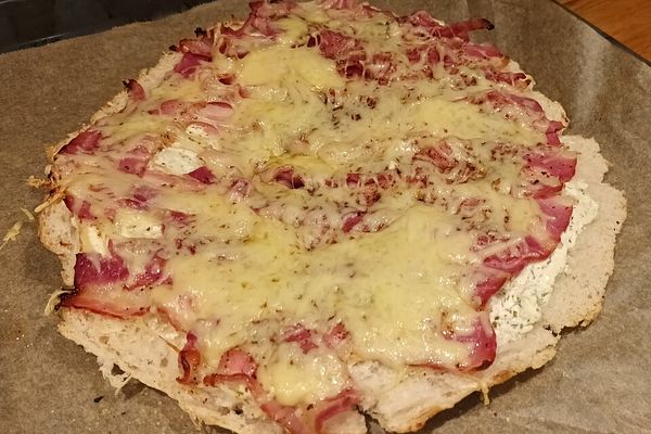 Fladenbrot mit Speck und Käse von kleinermuck | Chefkoch