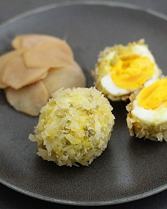 Frittierte Eier "Japanese-Style"
