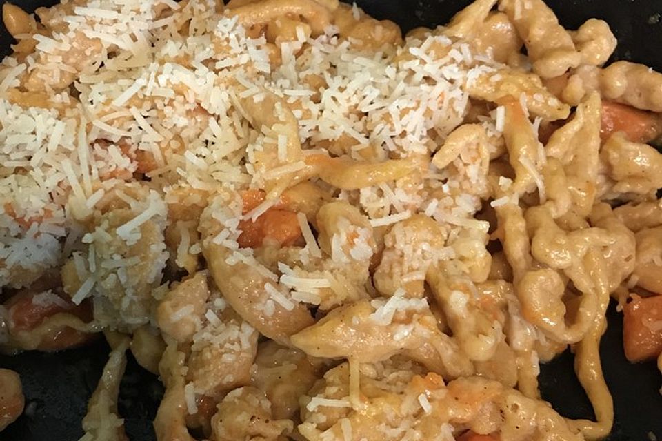 Kürbisspätzle