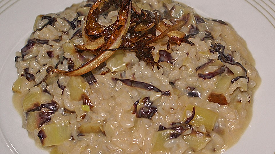 Risotto Mit Trevisano Und Asiago Von Noveli Chefkoch